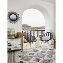 Load image into Gallery viewer, 18&quot; x 18&quot; Navy Outdoor Square Pillow Cover &amp; Insert
