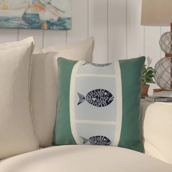 Outdoor Square Pillow Cover & Insert 16 x 16, Set of 2 pillows (2 BOXES)