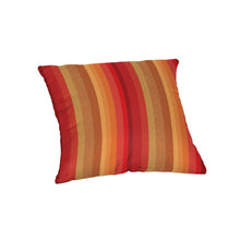Load image into Gallery viewer, 18&quot; x 18&quot; Astoria Sunset Outdoor Square Sunbrella Pillow Cover &amp; Insert
