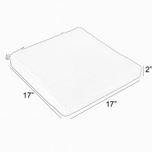Load image into Gallery viewer, 2&quot; H x 17&quot; W x 17&quot; D Indoor/Outdoor Sunbrella Chair Pad (Set of 2) 276AH
