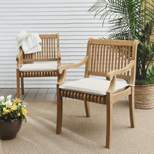 Load image into Gallery viewer, 2&quot; H x 17&quot; W x 17&quot; D Indoor/Outdoor Sunbrella Chair Pad (Set of 2) 276AH
