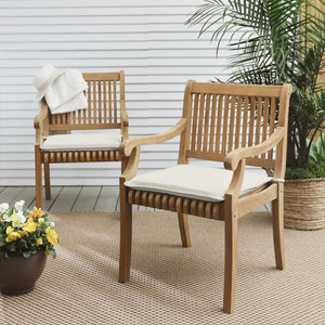 2" H x 17" W x 17" D Indoor/Outdoor Sunbrella Chair Pad (Set of 2) 276AH