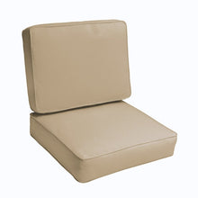 Load image into Gallery viewer, Set of Four Sunbrella Outdoor Seat Cushions in Antique Beige (5&quot; H x 23.5 &quot; W x 23&quot; D) #9703
