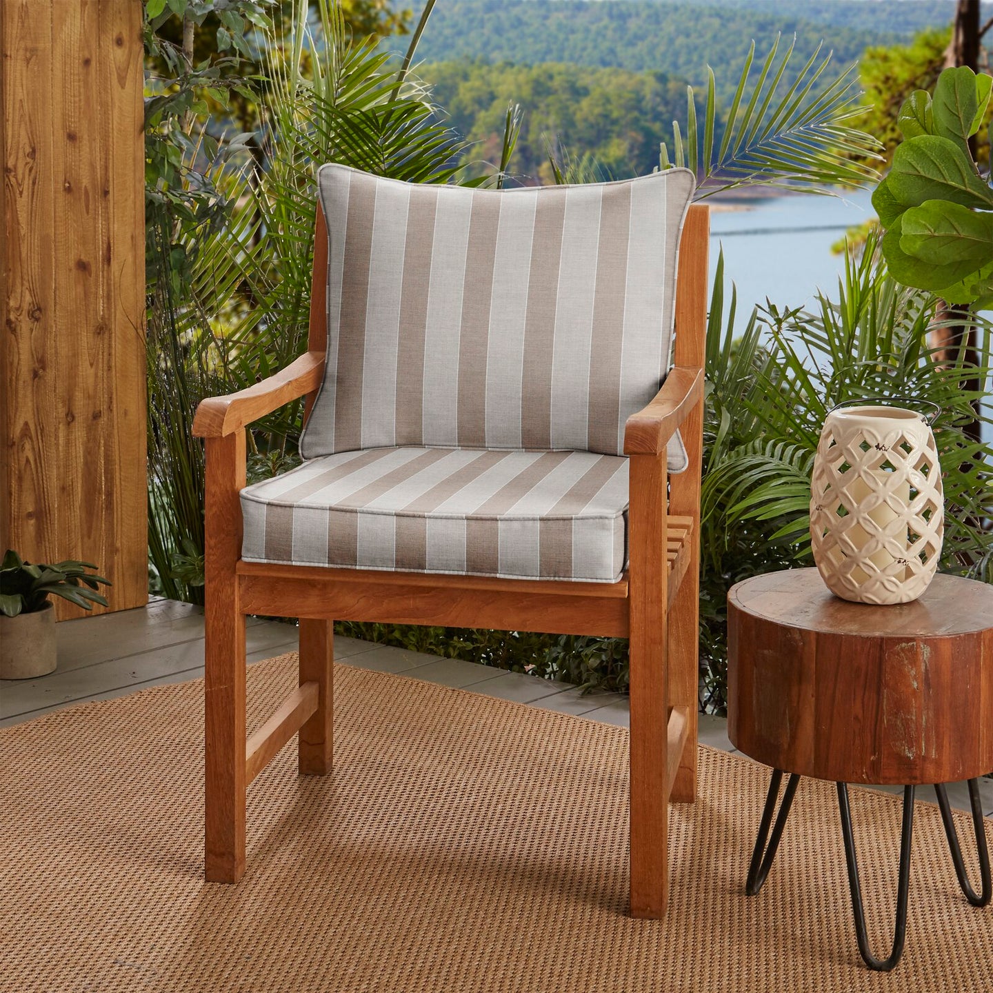 Gray Range Dune Indoor/Outdoor Sunbrella Seat Cushions ONE SEAT (500ND)