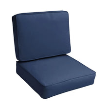 Load image into Gallery viewer, 5&quot; H x 23.5&quot; W x 23&quot; D Outdoor Sunbrella Set/Back Cushion
