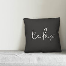Load image into Gallery viewer, 18&quot; H x 18&quot; W Black/White Gardendale Relax Indoor/Outdoor Throw Pillow (GL5)
