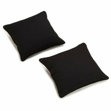 Load image into Gallery viewer, Black Weymouth Indoor/Outdoor Throw Pillow (Set of 2) #9104
