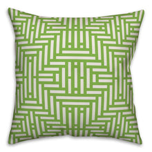 Load image into Gallery viewer, Mcdonnell Aztec Lime Indoor/Outdoor Throw Pillow - 16”x16” (ND148)
