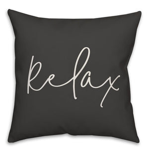 18" H x 18" W Black/White Gardendale Relax Indoor/Outdoor Throw Pillow (GL5)