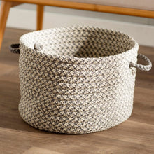 Load image into Gallery viewer, Outdoor Gray Tweed Storage Basket - Set of 2 (SB909)
