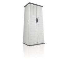 Load image into Gallery viewer, Outdoor Vanilla 2 ft 8-1/4&quot;. W x 2 ft 1-1/2&quot;. D Plastic Vertical Tool Shed
