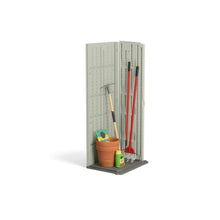 Load image into Gallery viewer, Outdoor Vanilla 2 ft 8-1/4&quot;. W x 2 ft 1-1/2&quot;. D Plastic Vertical Tool Shed
