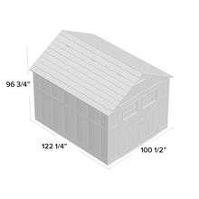 Load image into Gallery viewer, Outdoor Vanilla 8 ft. W x 10 ft. D Plastic Storage Shed MRM3900 (2 BOXES)
