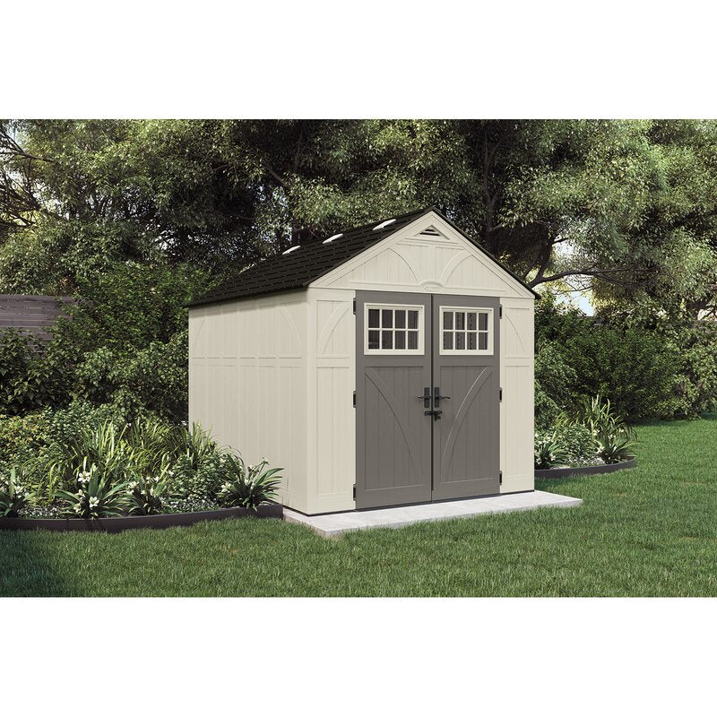 Outdoor Vanilla 8 ft. W x 10 ft. D Plastic Storage Shed MRM3900 (2 BOXES)