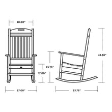Load image into Gallery viewer, Outdoor Yacht Club Rocking Plastic Chair
