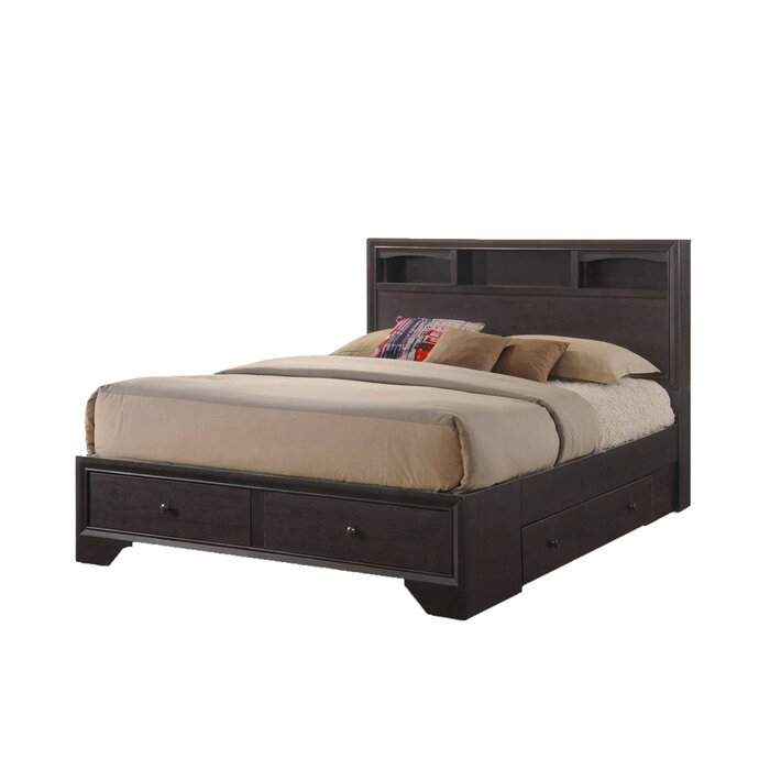 Eastern King Headboard and Foot-board with built in storage #4067