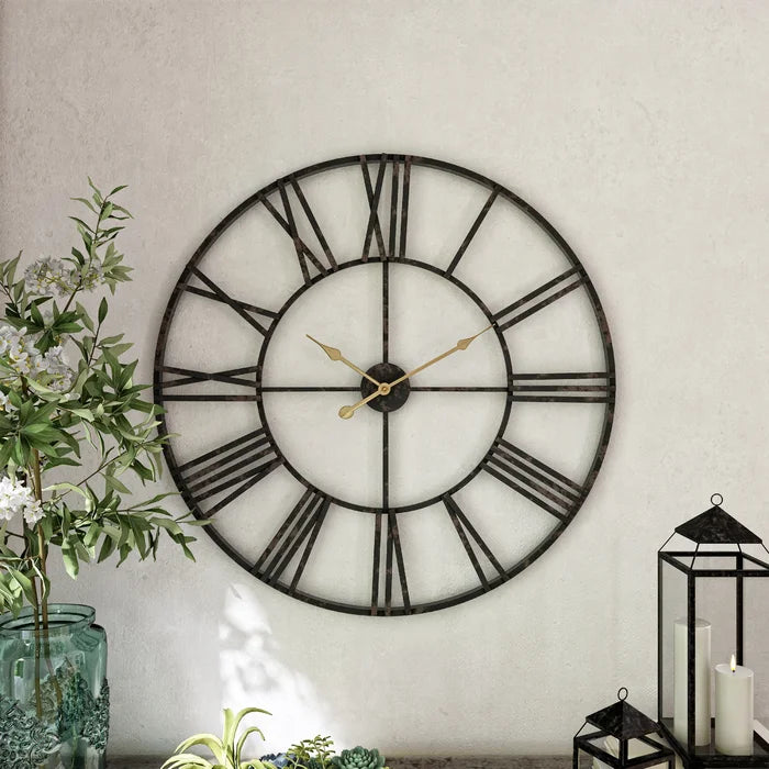 Medium Dark Brown Oversized Eisenhauer Wall Clock