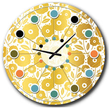 Load image into Gallery viewer, Medium Oversized Floral I Mid-Century Wall Clock
