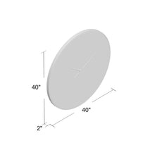 Load image into Gallery viewer, Rust Oversized Florez 39.75" Wall Clock 1447AH
