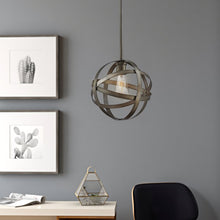 Load image into Gallery viewer, Rubbed Oil Bronze Ovgoros 1 - Light Single Globe Pendant
