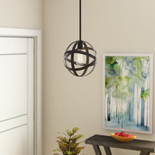 Load image into Gallery viewer, Rubbed Oil Bronze Ovgoros 1 - Light Single Globe Pendant
