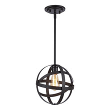 Load image into Gallery viewer, Rubbed Oil Bronze Ovgoros 1 - Light Single Globe Pendant
