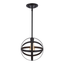 Load image into Gallery viewer, Rubbed Oil Bronze Ovgoros 1 - Light Single Globe Pendant
