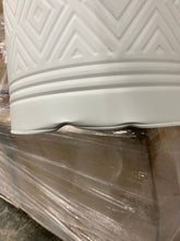 Load image into Gallery viewer, White/Gold Aiden 2 Piece Metal Pot Planter Set 4542RR

