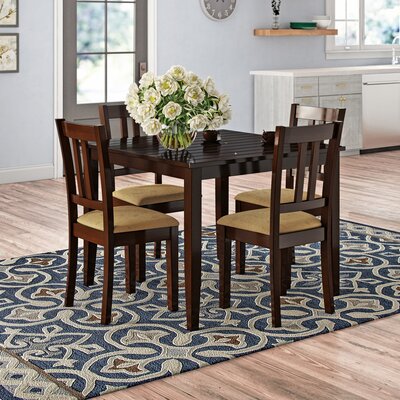 Owings 5 Piece Dining Set Dark Brown 607CDR