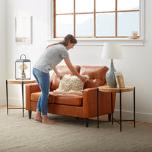 Load image into Gallery viewer, Owsley 54&#39;&#39; Vegan Leather Loveseat
