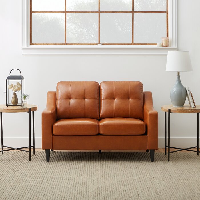 Owsley 54'' Vegan Leather Loveseat