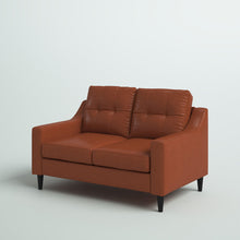 Load image into Gallery viewer, Owsley 54&#39;&#39; Vegan Leather Loveseat
