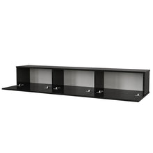 Load image into Gallery viewer, Black Ozge TV Stand for TVs up to 78&quot;
