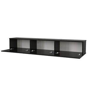 Black Ozge TV Stand for TVs up to 78"