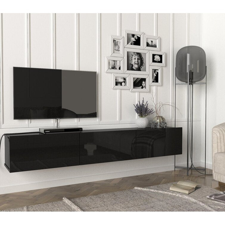 Black Ozge TV Stand for TVs up to 78