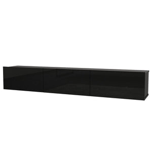 Black Ozge TV Stand for TVs up to 78"