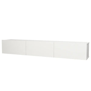 White Ozge TV Stand for TVs up to 78"