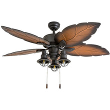 Load image into Gallery viewer, 52" Ocean Crest, Bronze, Pull Chain, Indoor/Outdoor Ceiling Fan EC1442
