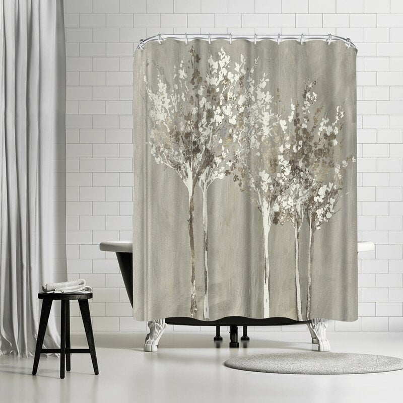 PI Creative Art Dusky Single Shower Curtain 236DC