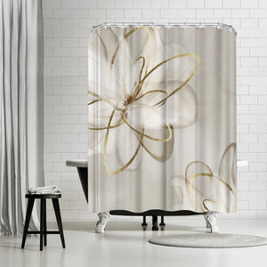 Silver PI Creative Art Transparent Beauty I Single Shower Curtain GL877