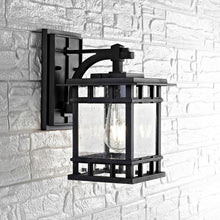 Load image into Gallery viewer, Grayter 1-Light Black Outdoor Wall Lantern Sconce (SB127)
