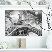 Load image into Gallery viewer, Black and White View of Paris Eiffel Tower Cityscape, #6171
