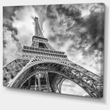 Load image into Gallery viewer, Black and White View of Paris Eiffel Tower Cityscape, #6171
