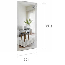 Load image into Gallery viewer, Neutypechic Full Length Beveled Floor Mirror - 70x30
