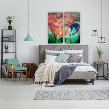 Load image into Gallery viewer, 40&#39;&#39; H x 40&#39;&#39; W x 1.5&#39;&#39; D Painted Petals LXI by Tristan Scott - 2 Piece Wrapped Canvas
