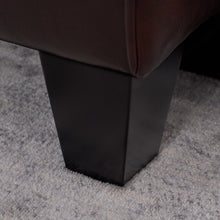 Load image into Gallery viewer, Palisades 72&#39;&#39; Faux Leather Square Arm Sofa with Reversible Cushions
