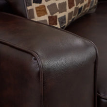 Load image into Gallery viewer, Palisades 72&#39;&#39; Faux Leather Square Arm Sofa with Reversible Cushions

