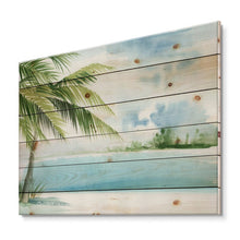 Load image into Gallery viewer, 30&quot; H x 40&quot; W x 0.78&quot; D Palm Beach Resort At Dawn I - Unframed Painting on Wood MRM3835

