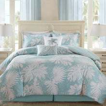 Load image into Gallery viewer, California King Blue Palm Grove Comforter Set 262AH
