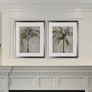 'Palm Magic I' 2 Piece Framed Acrylic Painting Print Set 5519RR